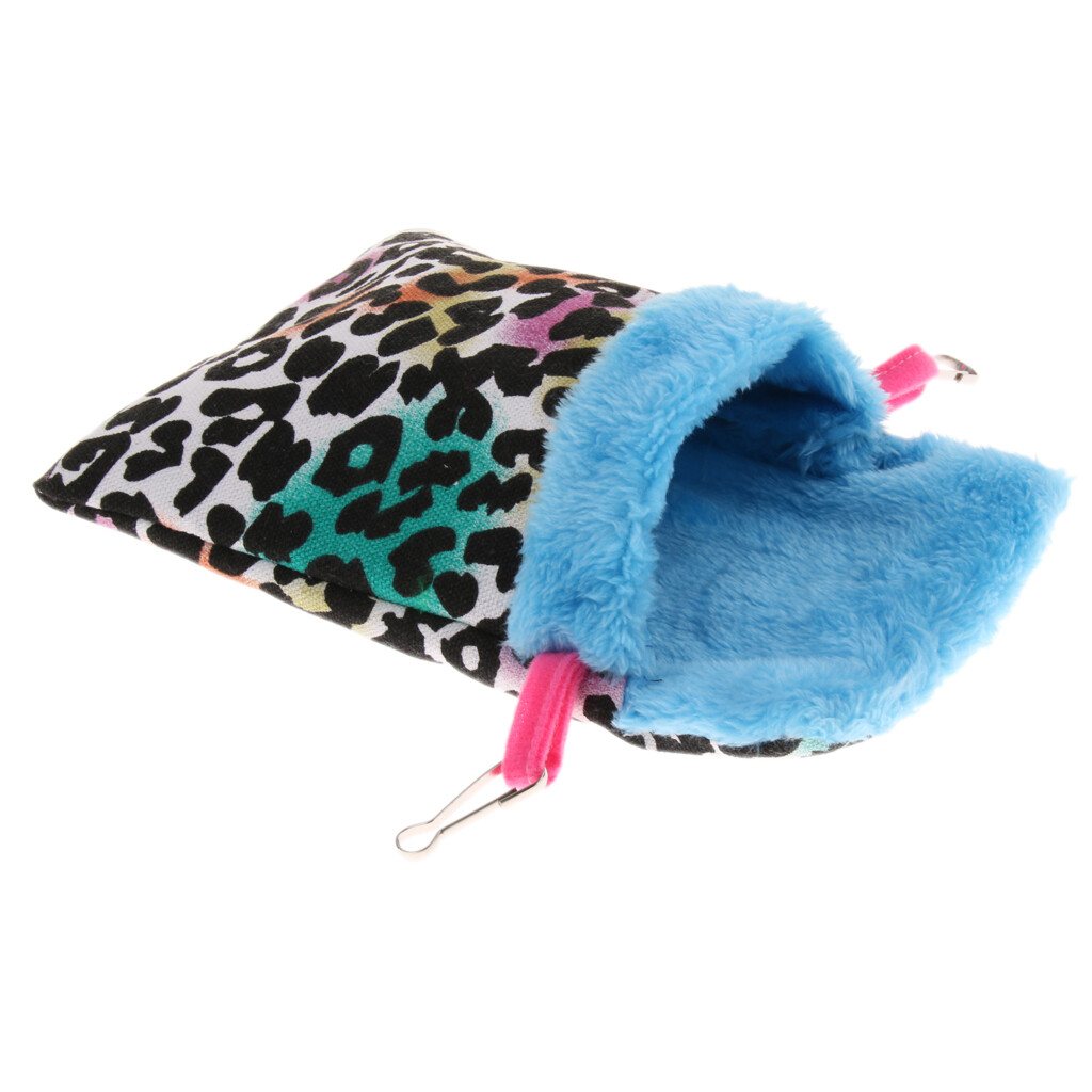 Petits animaux hamster hiver chaud en peluche sac canapé-lit hamac léopard Petits animaux hamster hiver chaud en peluche sac canapé-lit hamac léopard