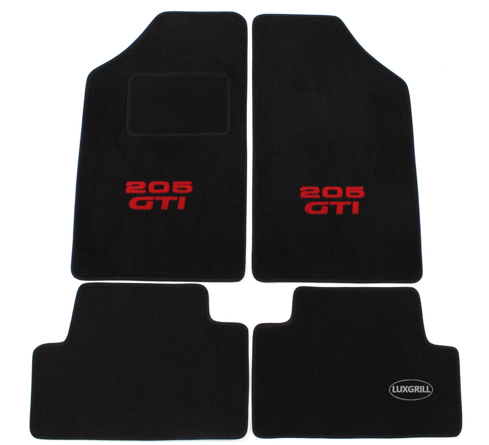 Noir TAPIS DE SOL VELOURS AUTO SUR MESURE MOQUETTE POUR PEUGEOT 205 GTI Noir TAPIS DE SOL VELOURS AUTO SUR MESURE MOQUETTE POUR PEUGEOT 205 GTI