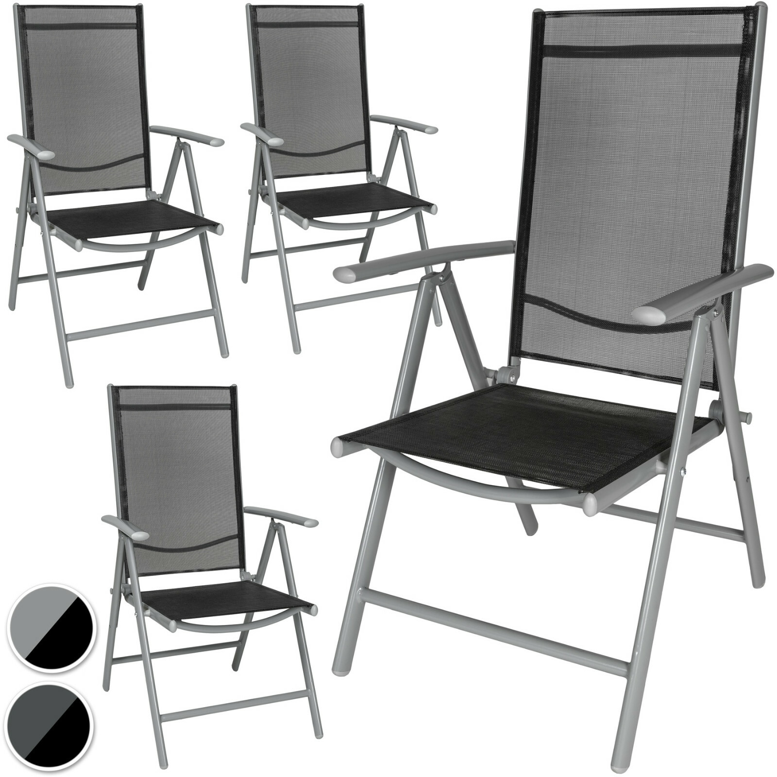 Aluminium chaises de jardin pliante camping terrasse balcon
