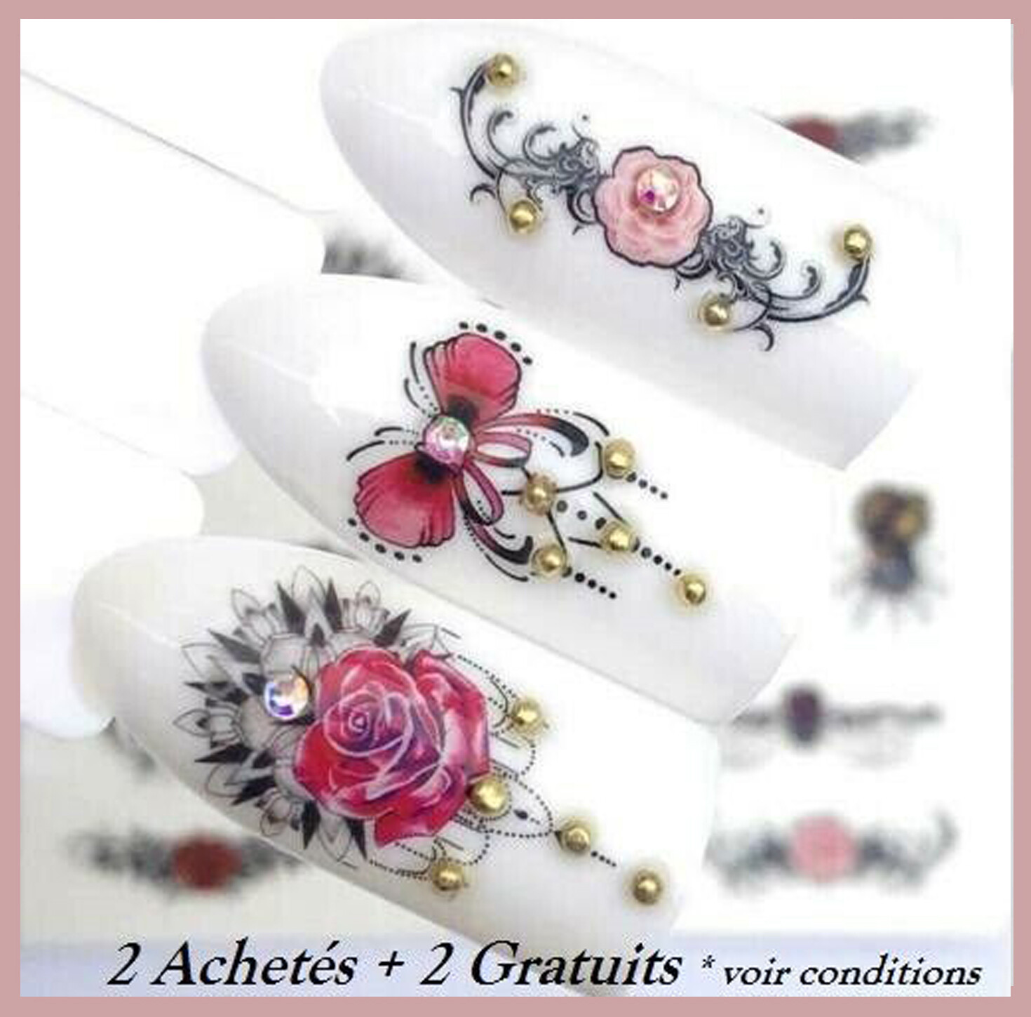 ❤️NOUVEAUX STICKERS DENTELLE FLEURS BIJOUX ONGLES MANUCURE WATER DECALS NAIL ART ❤️NOUVEAUX STICKERS DENTELLE FLEURS BIJOUX ONGLES MANUCURE WATER DECALS NAIL ART