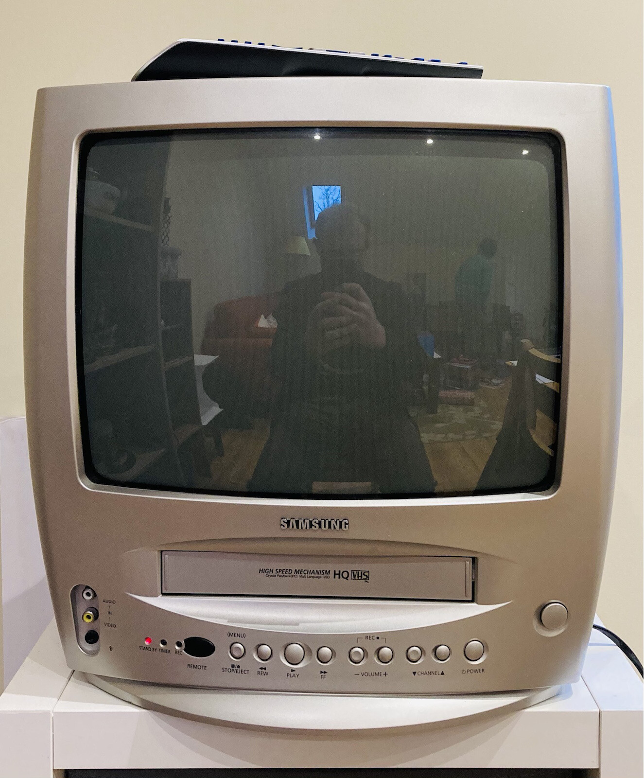 Samsung TI-14N3 VCR VHS Combi CRT 14” & Remote Retro Video Gaming TV – Tested