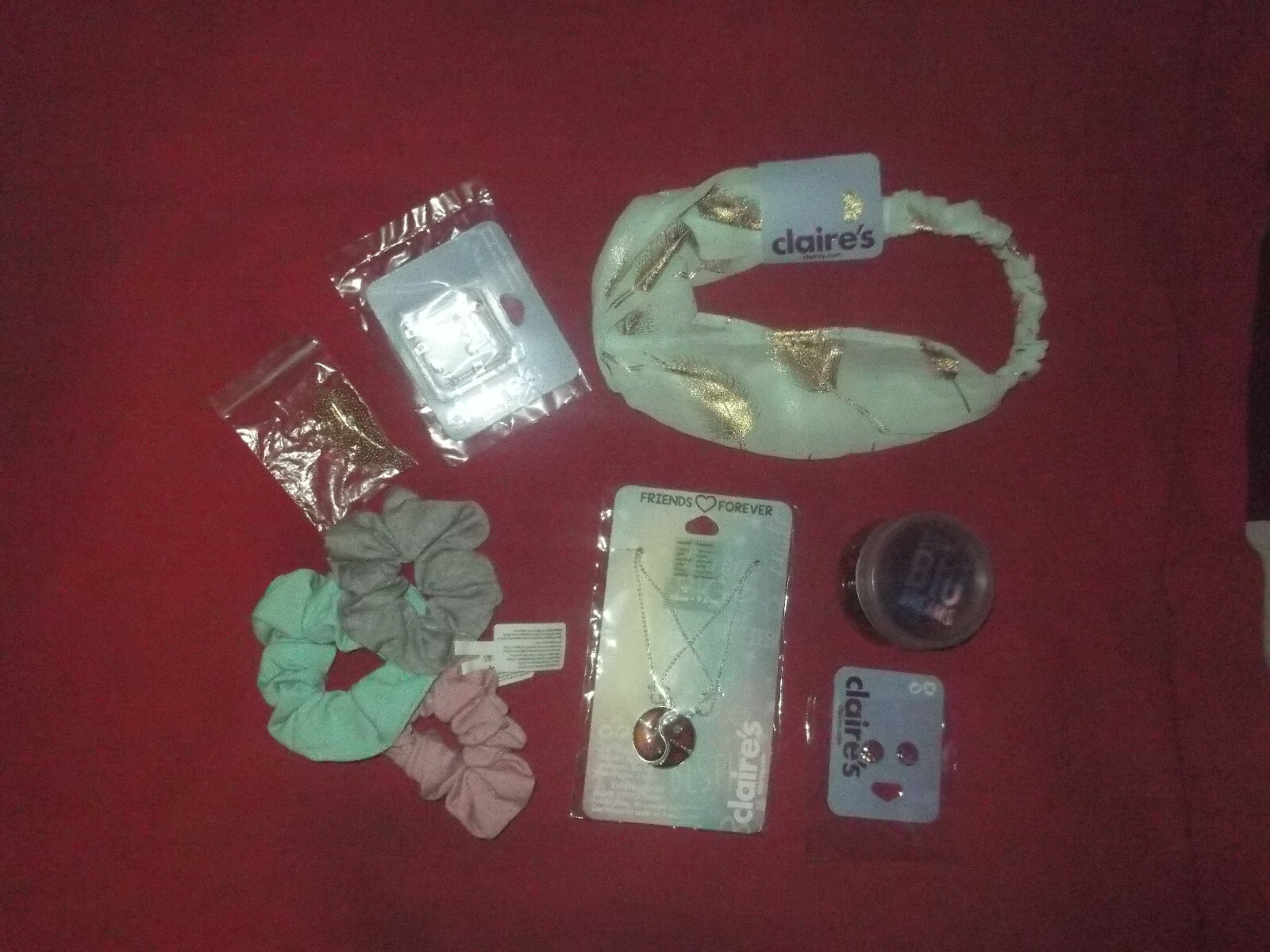 LOT 9 ACCESSOIRES FILLE CLAIRE’S POUR CHEVEUX ET BIJOUX FANTAISIES NEUFS+ ETI LOT 9 ACCESSOIRES FILLE CLAIRE’S POUR CHEVEUX ET BIJOUX FANTAISIES NEUFS+ ETI