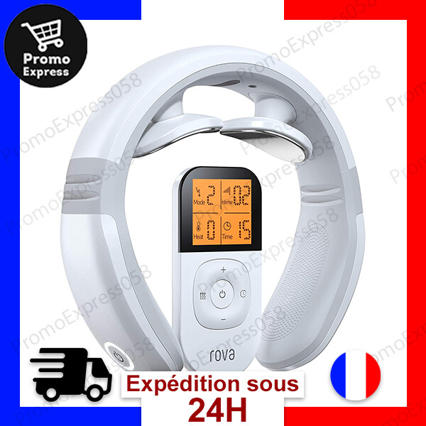 Masseur Cervical Intelligent Massage de Nuque Portable Voyage Electrique Chauffe
