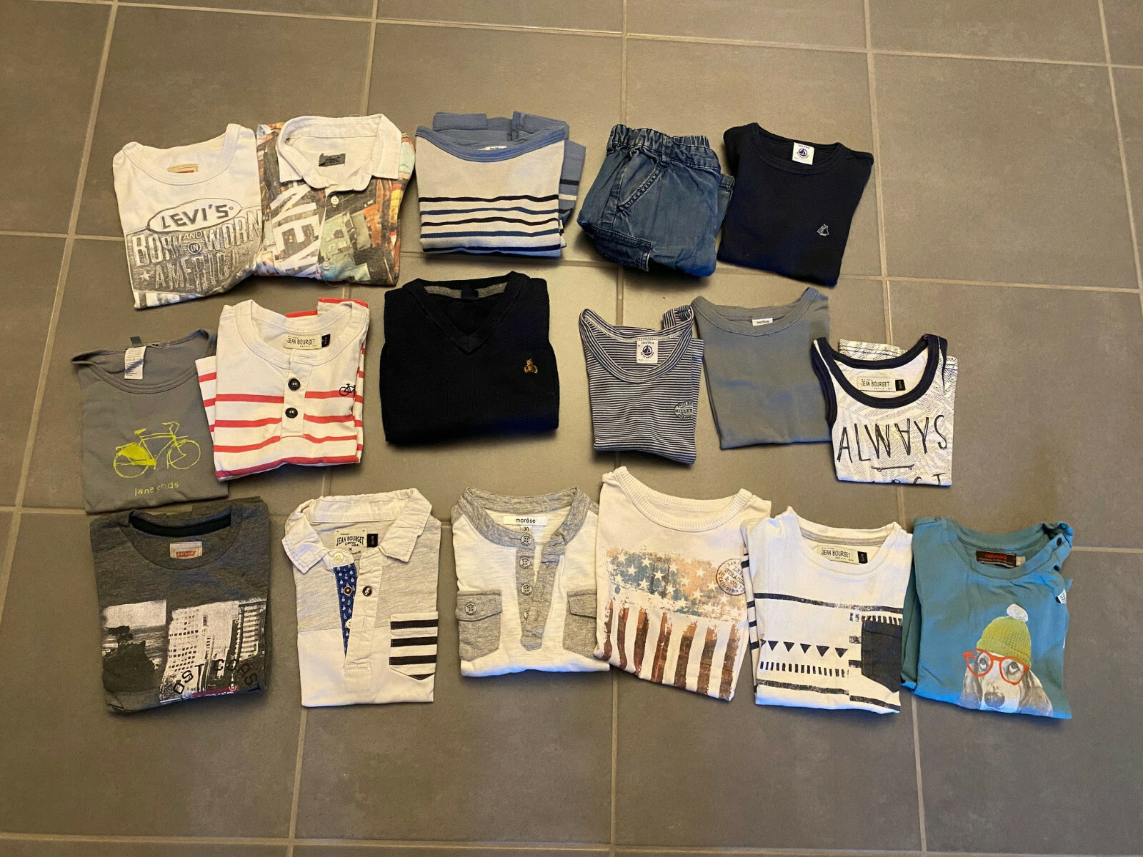 LOT DE 17 VÊTEMENTS  garçon 3 ans