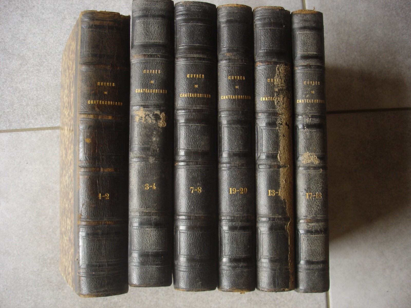 Lot de livres anciens Chateaubriand illustrés Lot de livres anciens Chateaubriand illustrés