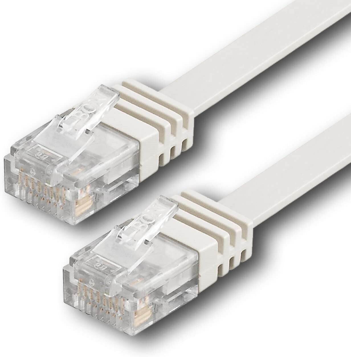 Câble réseau ethernet plat RJ45 Cat 5 internet prise ordinateur jeux 0,5 à 30 m