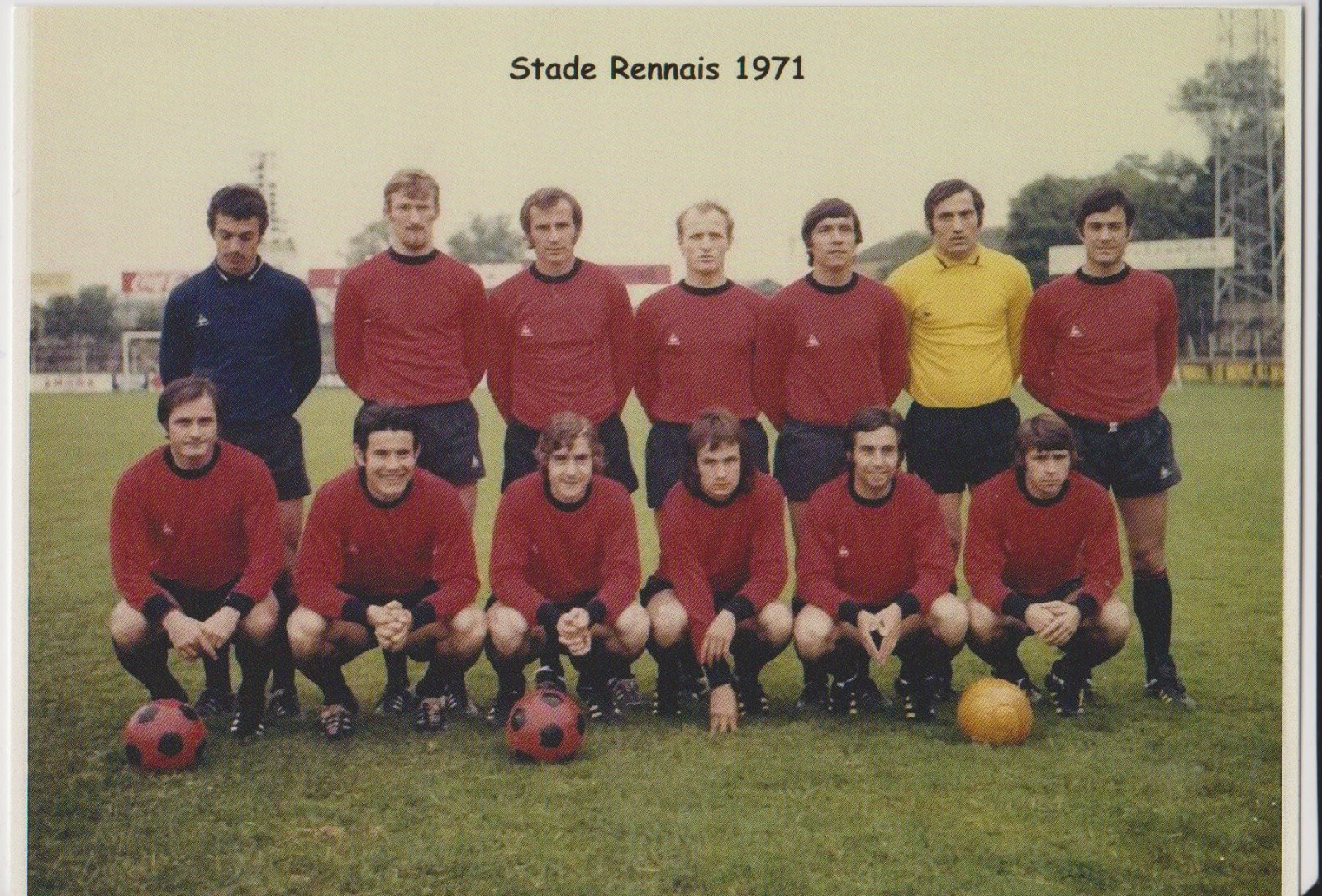FOOTBALL CP EQUIPE DU STADE RENNAIS 1971 FOOTBALL CP EQUIPE DU STADE RENNAIS 1971