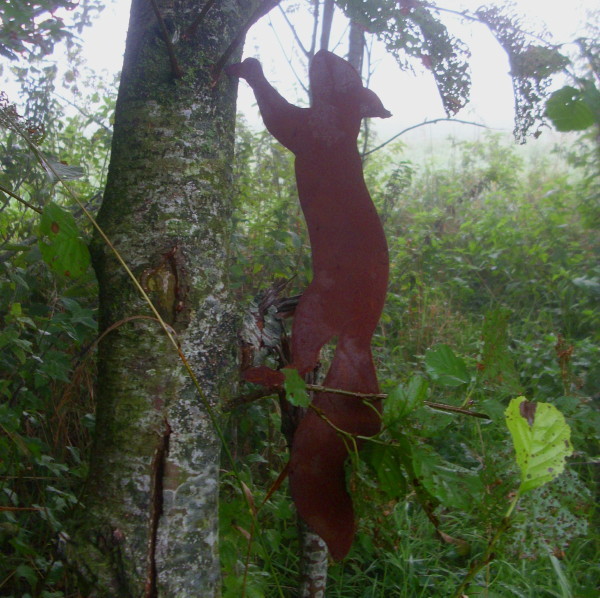 Décoration de Jardin Écureuil Métal Inox Figurine Arbre, Déco Automne Décoration de Jardin Écureuil Métal Inox Figurine Arbre, Déco Automne