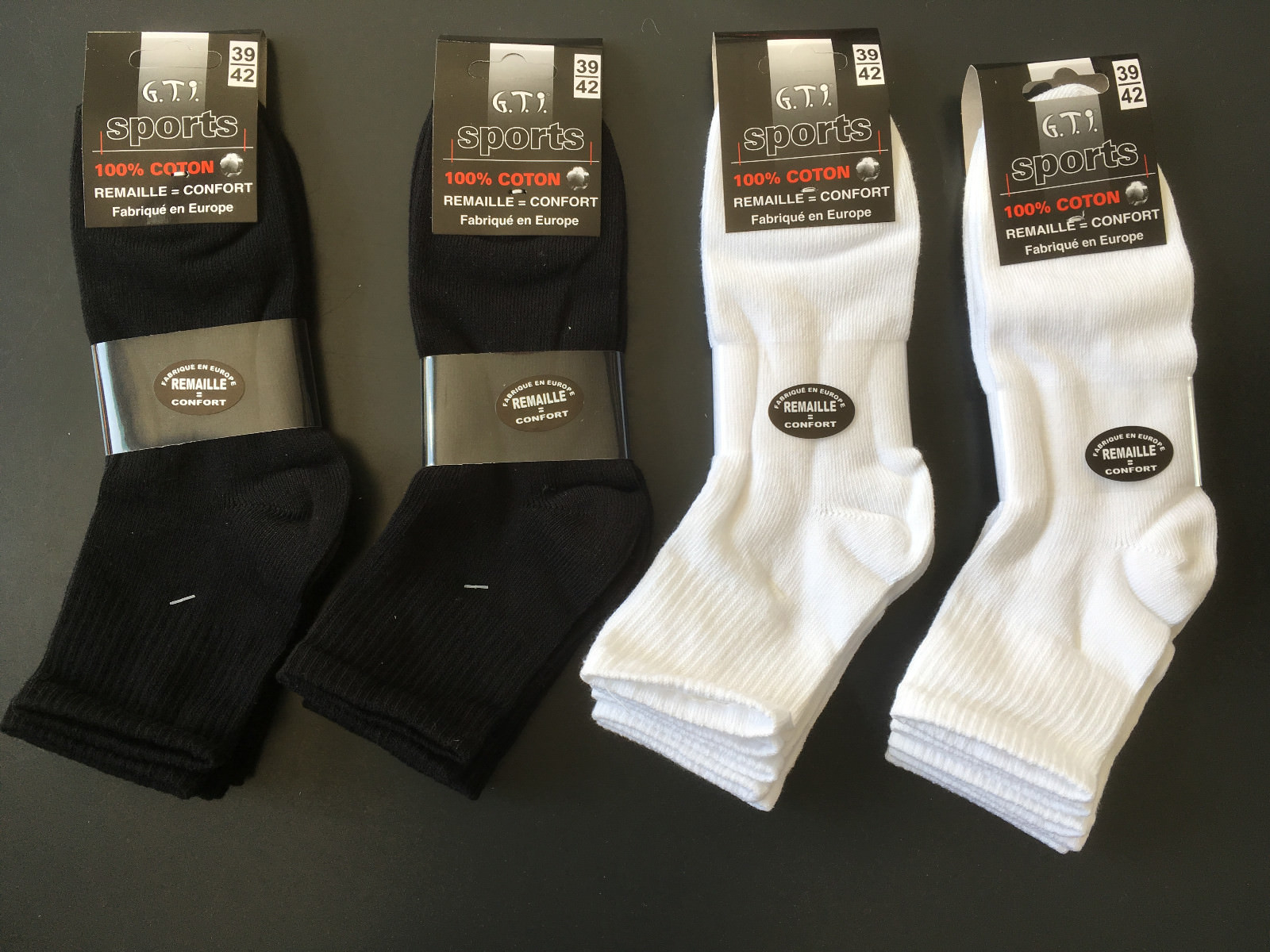 12 PAIRES CHAUSSETTES LOW CUT – TIGE COURTE – 100% COTON 12 PAIRES CHAUSSETTES LOW CUT – TIGE COURTE – 100% COTON