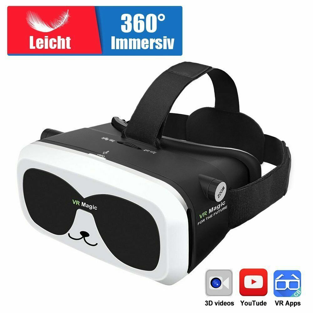 Casque de Réalité Virtuelle VR pour Jeux Videos 3D pour Smartphone 6″ ou moins Casque de Réalité Virtuelle VR pour Jeux Videos 3D pour Smartphone 6″ ou moins