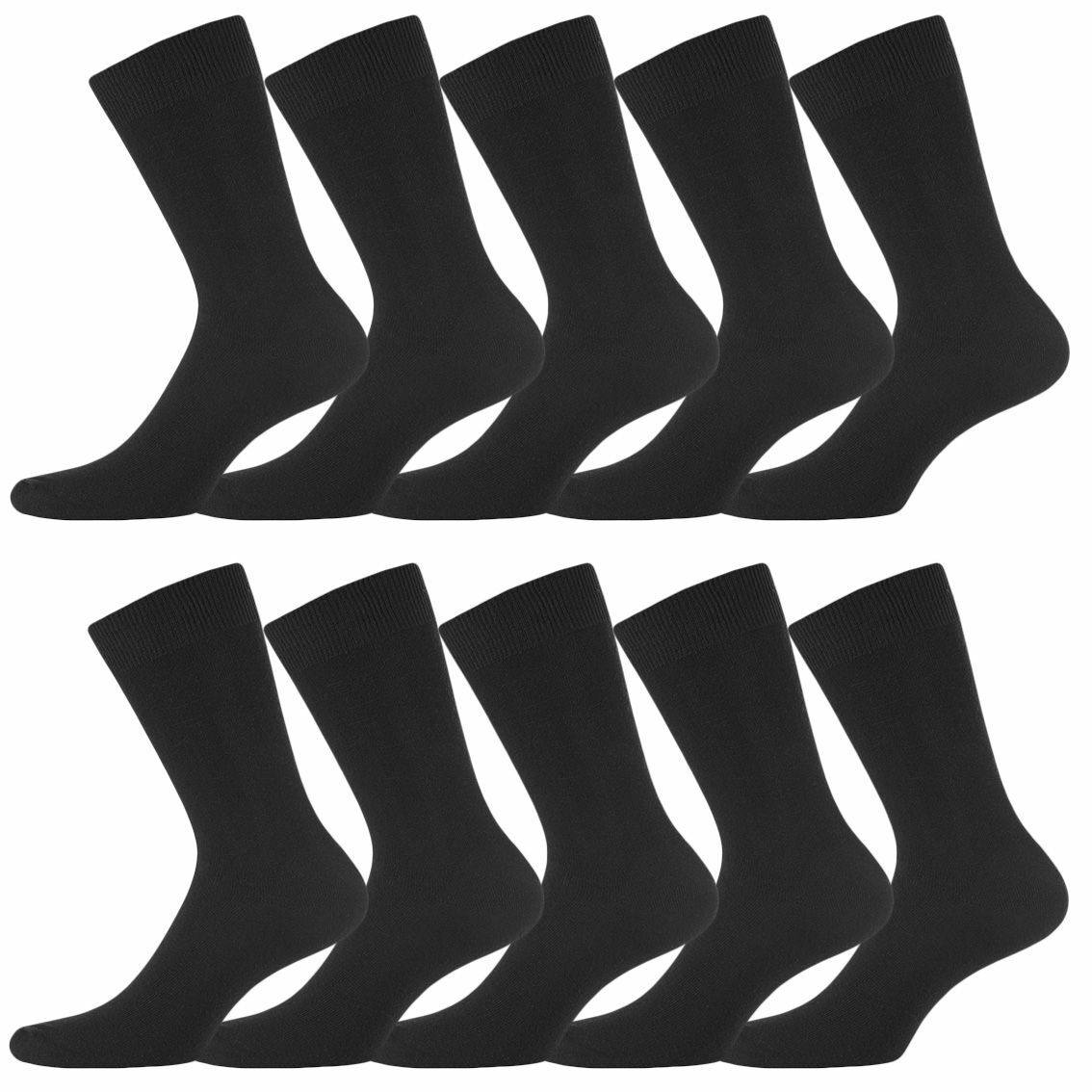 Lot de 10 Paires de Chaussettes Homme Noires 40/46 Lot de 10 Paires de Chaussettes Homme Noires 40/46