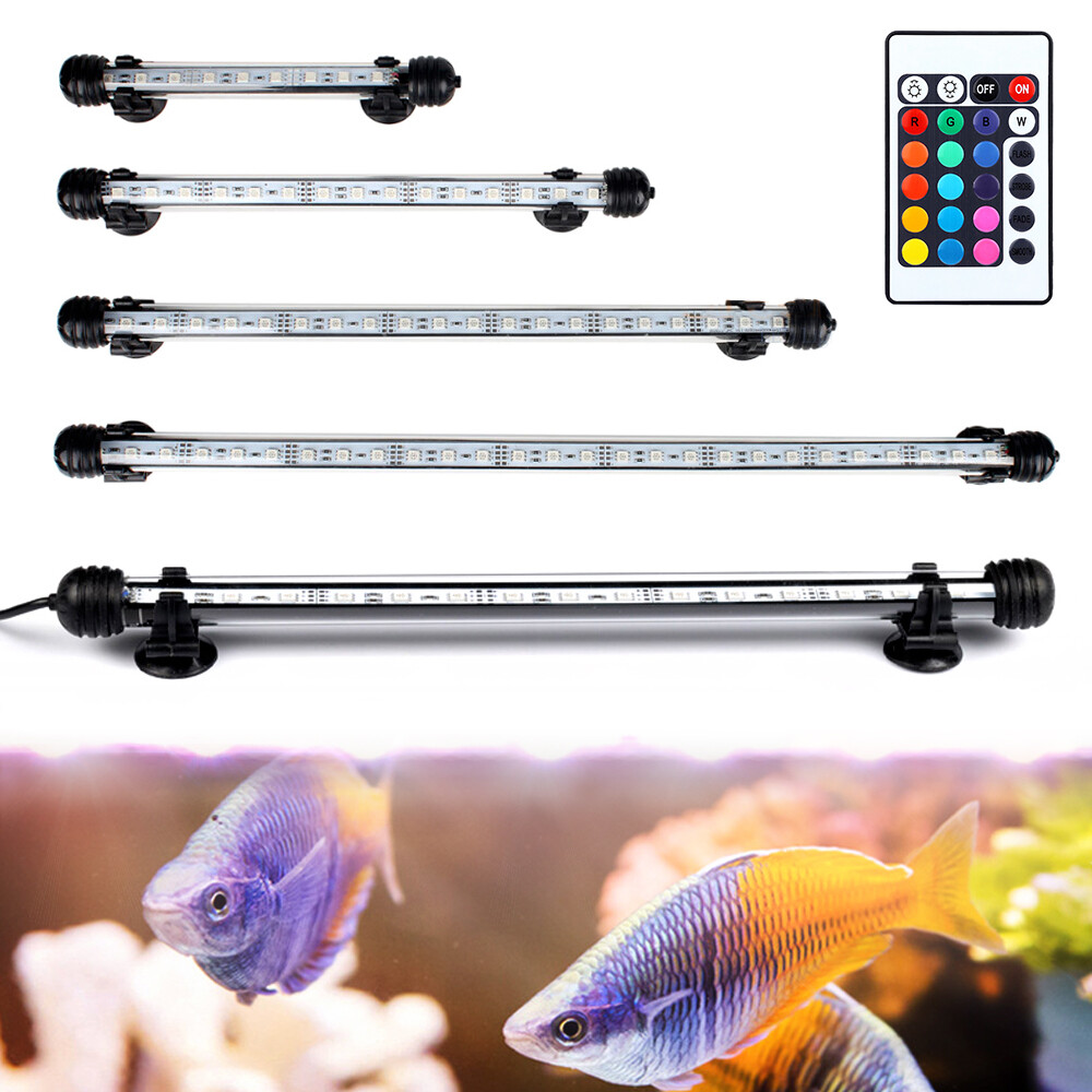 Aquarium LED Lampe Poisson Fish Tank Barre Lumière Éclairage +  Télécommande