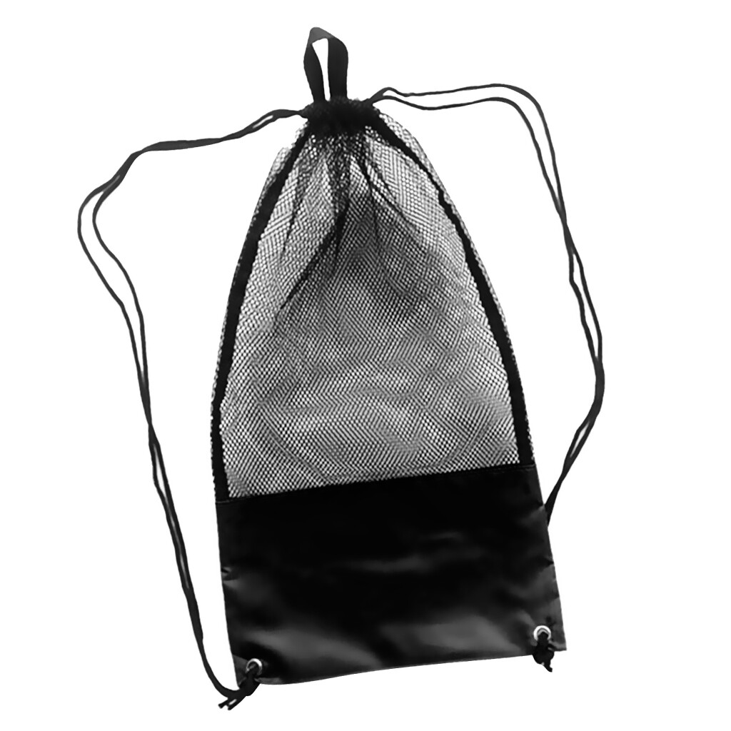 Camping en plein air Randonnée Cordon de serrage Mesh Stuff Sack Tidy Storage