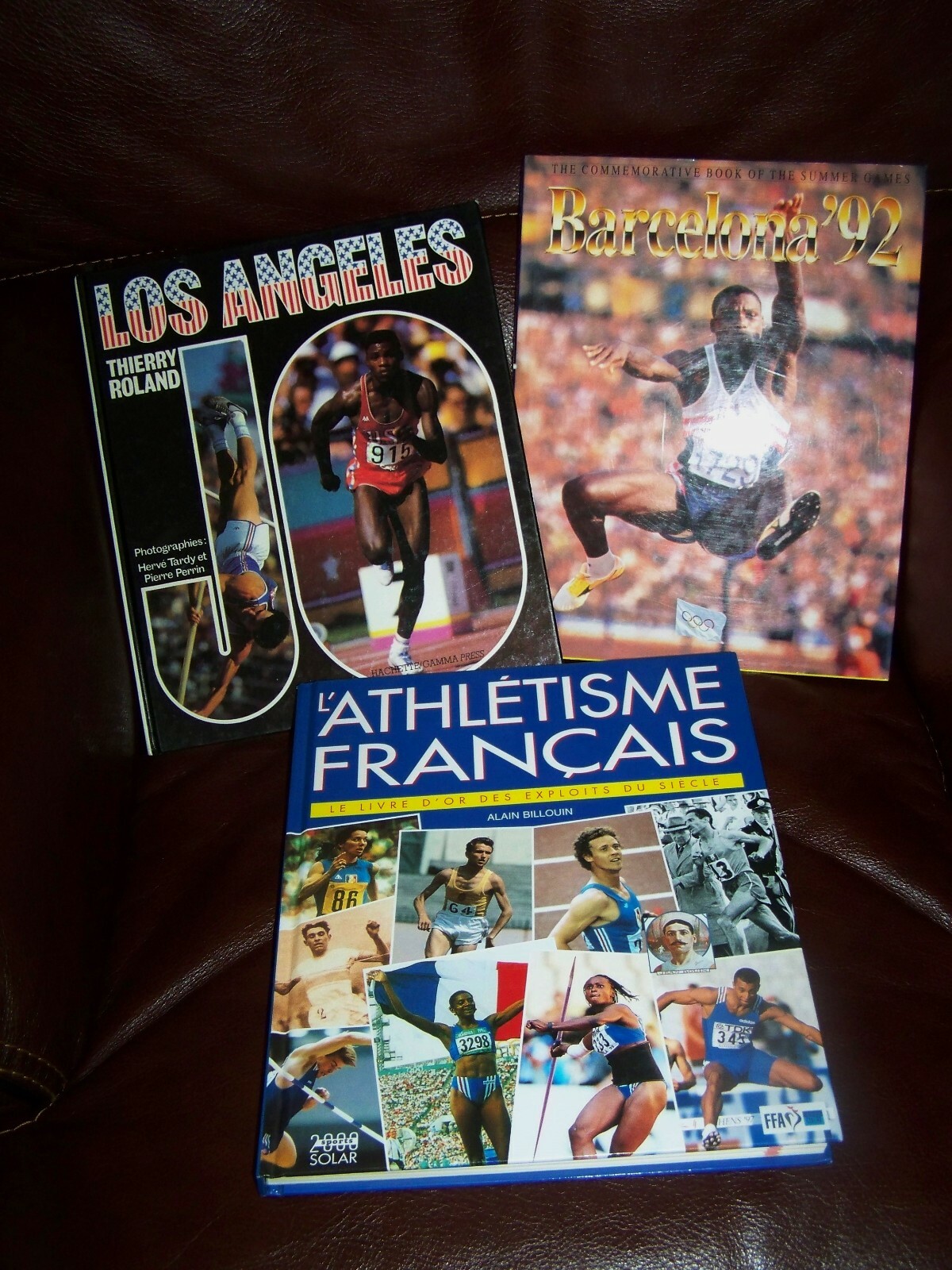 Lot 3 Livres Sports LOS ANGELES ATHLETISME FRANÇAIS BARCELONA 92 Lot 3 Livres Sports LOS ANGELES ATHLETISME FRANÇAIS BARCELONA 92