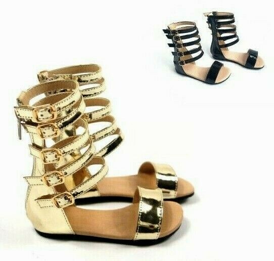 Enfants Main Sandales Talon Plat Anti-dérapant Chaussures Boucle Pour Fille Mode Enfants Main Sandales Talon Plat Anti-dérapant Chaussures Boucle Pour Fille Mode