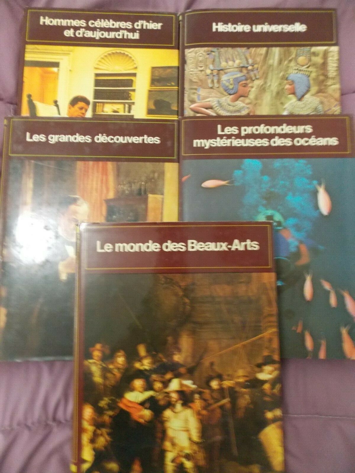 Lot 5 Livres Grand Format Album Encyclopédie Connaissance et Vie
