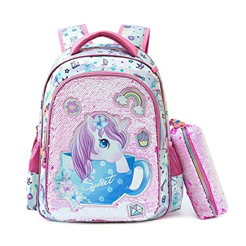 Sac à Dos pour Enfants, Primaire Filles Cartable, Sac à Dos à Paillettes, Mode d Sac à Dos pour Enfants, Primaire Filles Cartable, Sac à Dos à Paillettes, Mode d