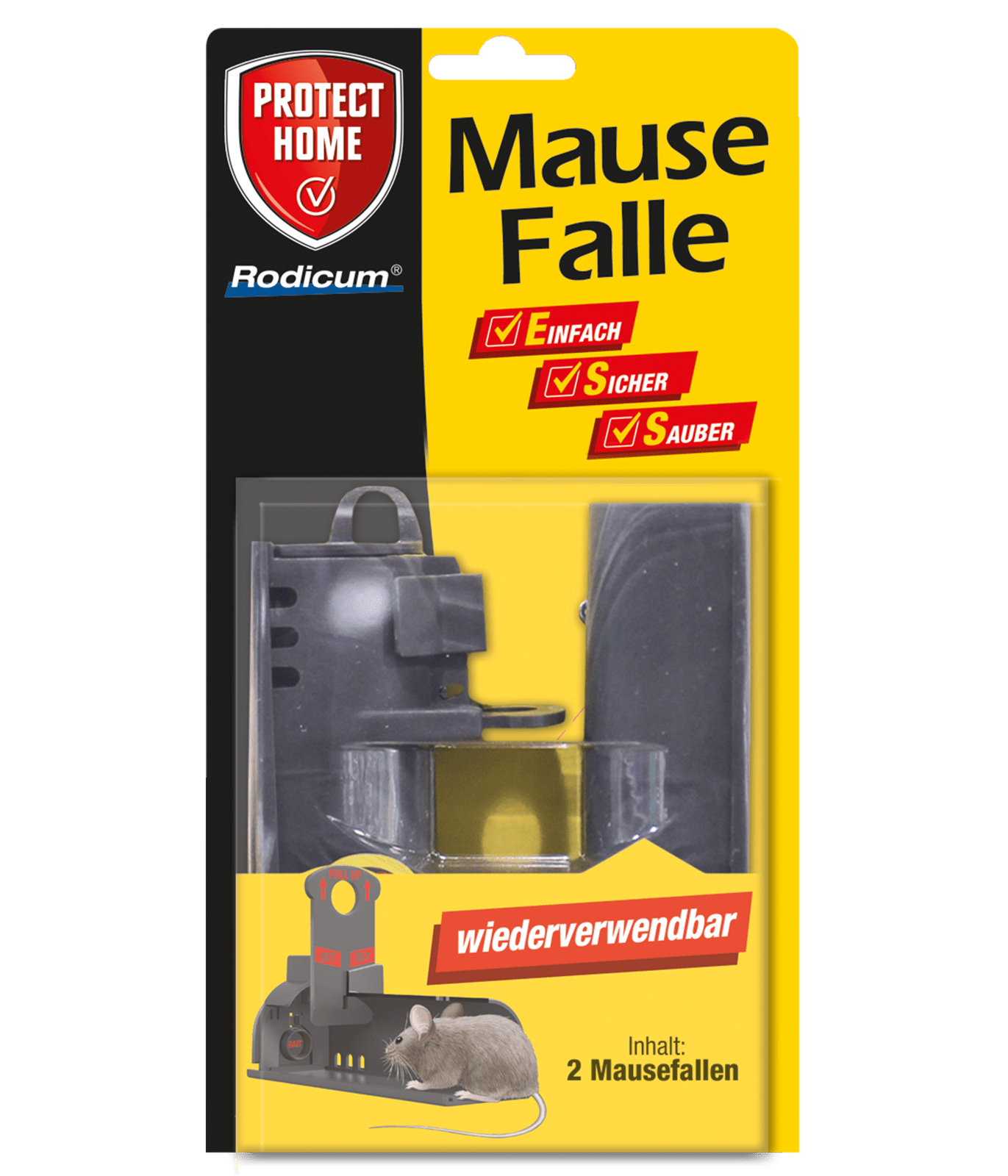 SBM Protéction Accueil Rodicum Pièges à Souris, 2 Pièce SBM Protéction Accueil Rodicum Pièges à Souris, 2 Pièce