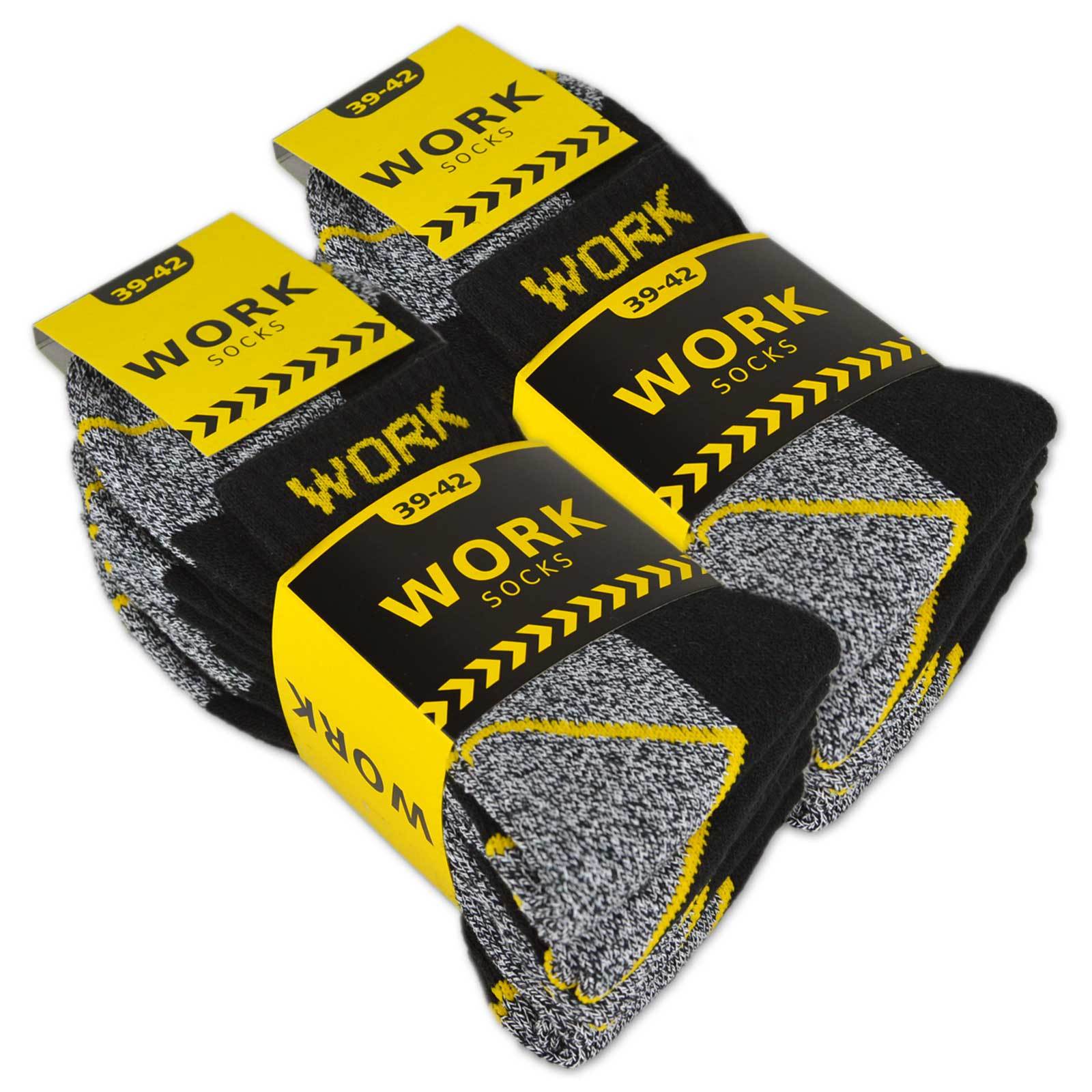 10 20 Paire Chaussettes de Travail Courtes Homme Coton