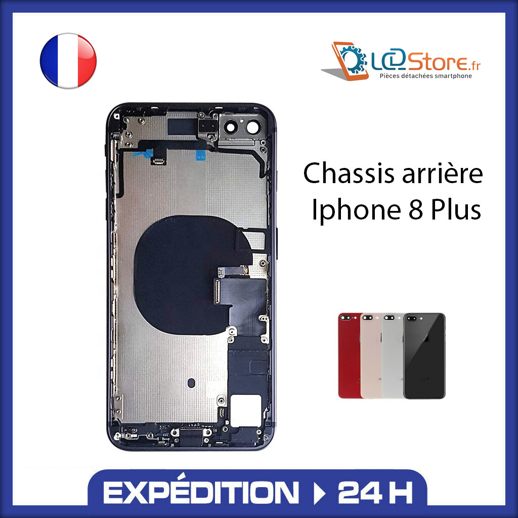 Châssis complet arrière Iphone 8 Plus Noir Or Blanc Rouge avec nappe