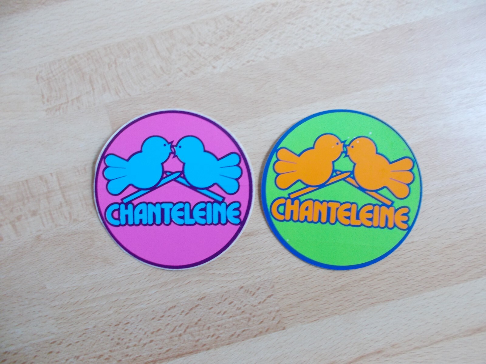 2 autocollants CHANTELEINE