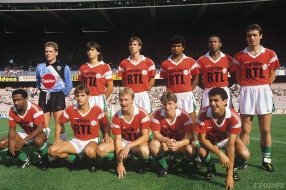 Photo A.S.SAINT-ETIENNE Juillet 1986 Football Photo A.S.SAINT-ETIENNE Juillet 1986 Football