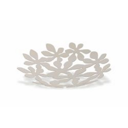 Villa D’Este Centre Table Accueil Tivoli Métal Fleurs Gris-Beige