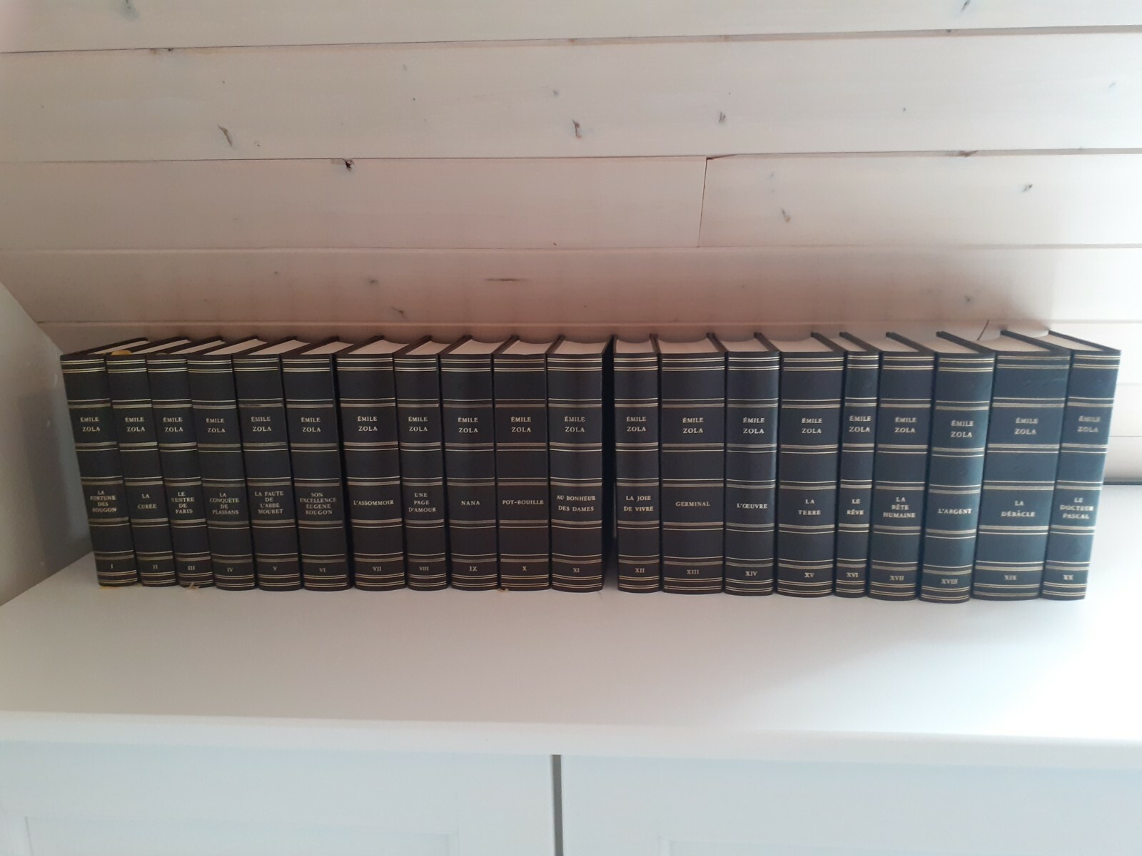 Collection complète LES ROUGON-MACQUART Emile Zola – 20 livres reliés – Neufs Collection complète LES ROUGON-MACQUART Emile Zola – 20 livres reliés – Neufs