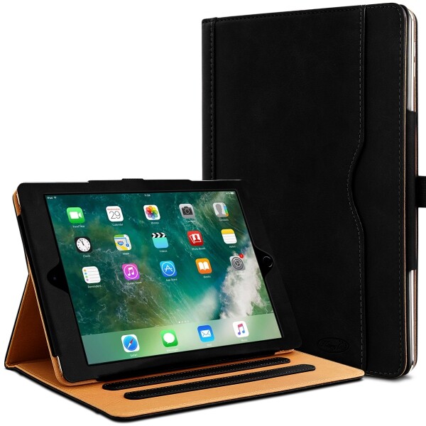 Étui Housse de Protection Support Noir pour Apple iPad Air 1 / Air 2 (9.7 Pouces Étui Housse de Protection Support Noir pour Apple iPad Air 1 / Air 2 (9.7 Pouces