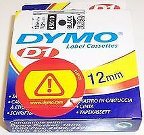 D1 Bande Noir/Transparent 12MM – Étiquette Imprimante – Bureau Consommables – D1 Bande Noir/Transparent 12MM – Étiquette Imprimante – Bureau Consommables –