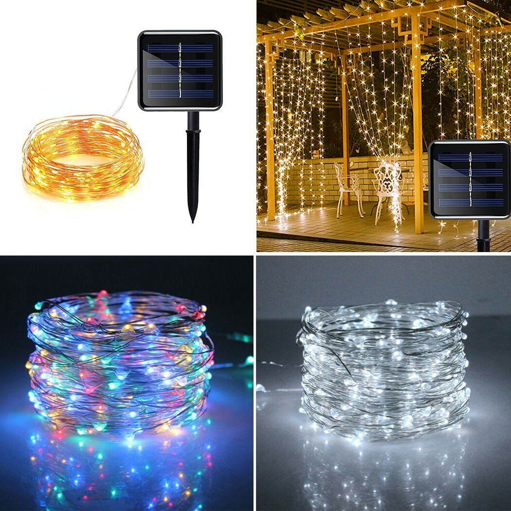 100LED Solaire Guirlandes Imperméable Cuivre Câble Fairy Jardin Plein Promotion 100LED Solaire Guirlandes Imperméable Cuivre Câble Fairy Jardin Plein Promotion