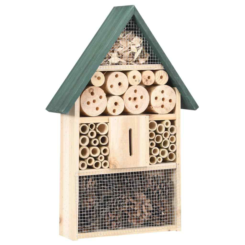vidaXL Bois de Sapin Hôtel à Insectes 31x10x48 cm Maison d’Abeilles Bourdon vidaXL Bois de Sapin Hôtel à Insectes 31x10x48 cm Maison d’Abeilles Bourdon