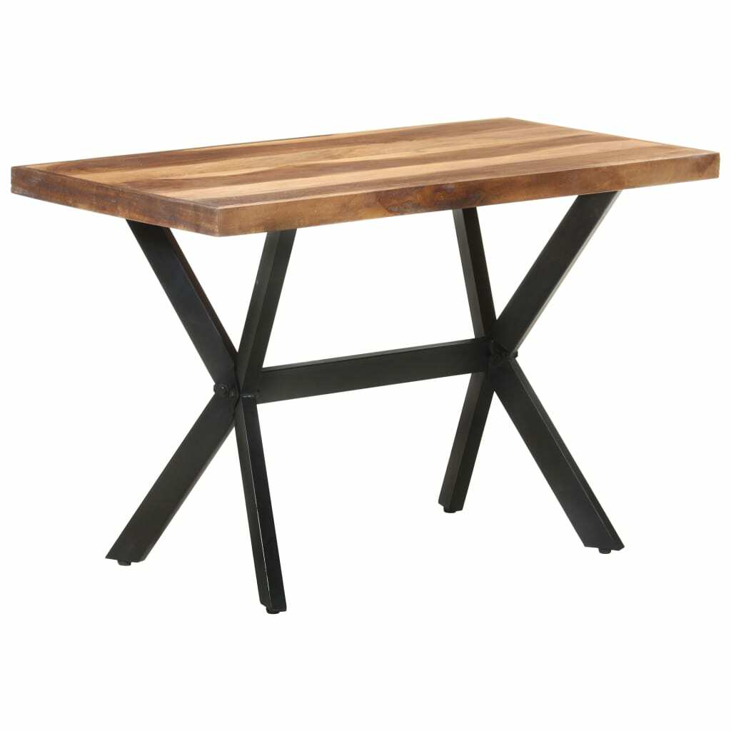 vidaXL Bois Massif Table de Salle à Manger 120x60x75 cm Dîner Repas Cuisine vidaXL Bois Massif Table de Salle à Manger 120x60x75 cm Dîner Repas Cuisine