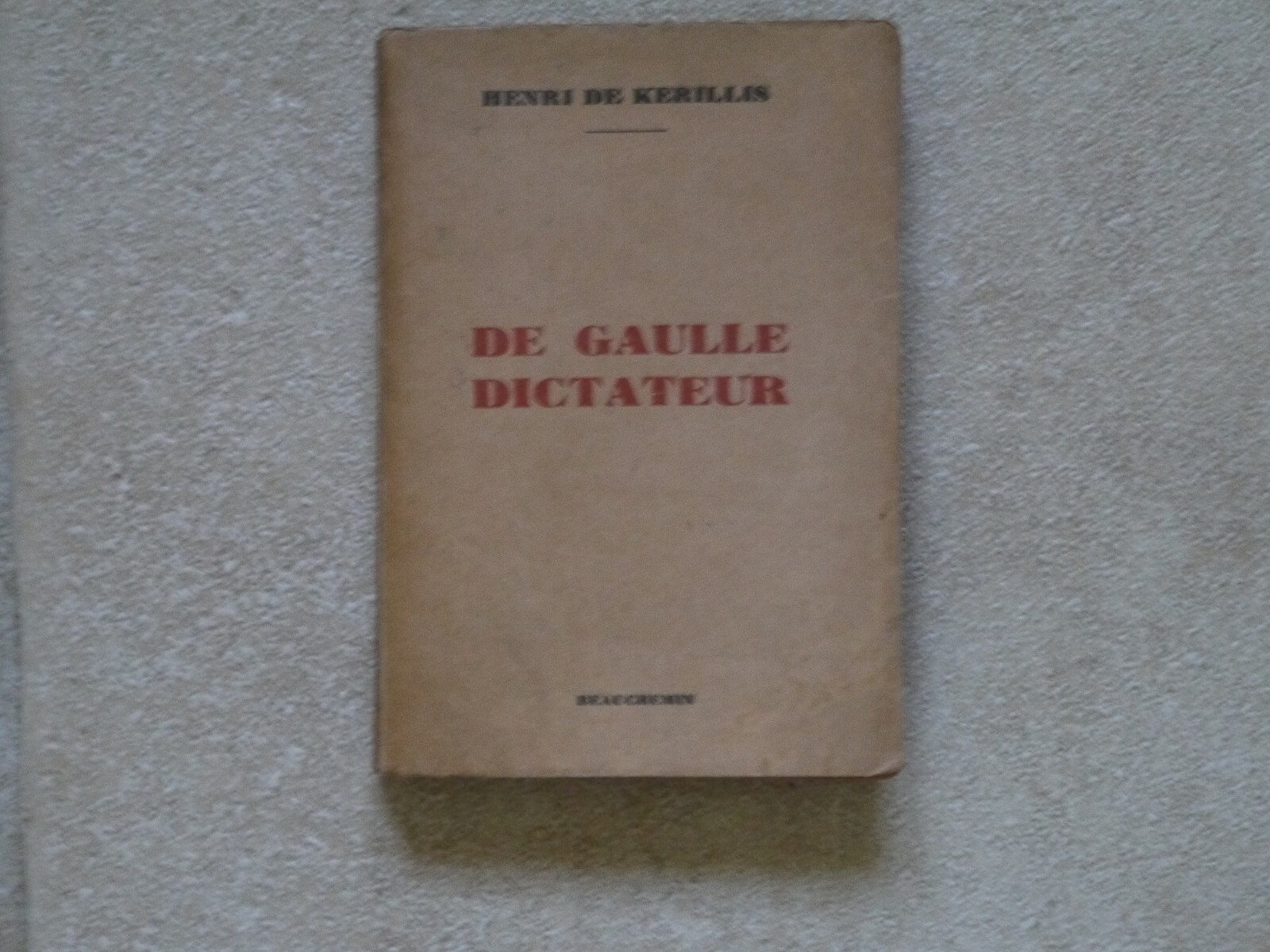 livres Henri De Kerillis