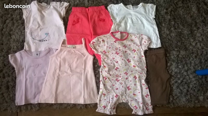 Lot vêtements fille 24 mois – printemps / été – Bon état