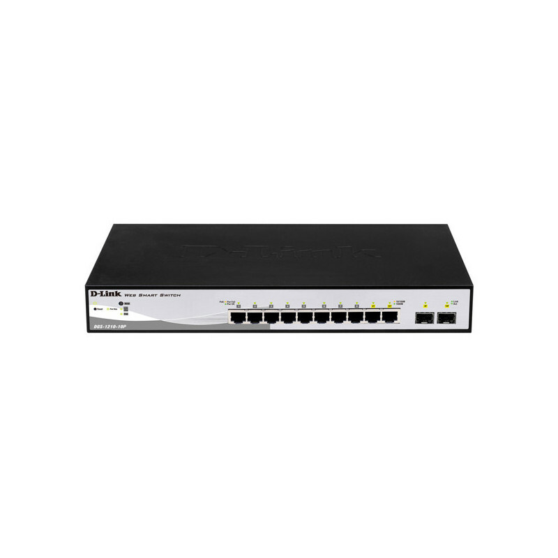 Commutateur Réseau de Bureau D-Link DGS-1210-10P 10 Puertos RJ45 Commutateur Réseau de Bureau D-Link DGS-1210-10P 10 Puertos RJ45