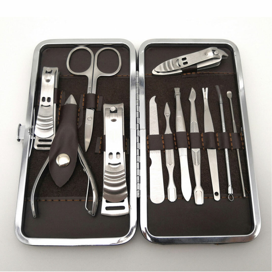 Set Manucure Pédicure Inox 12 pièces NEUF