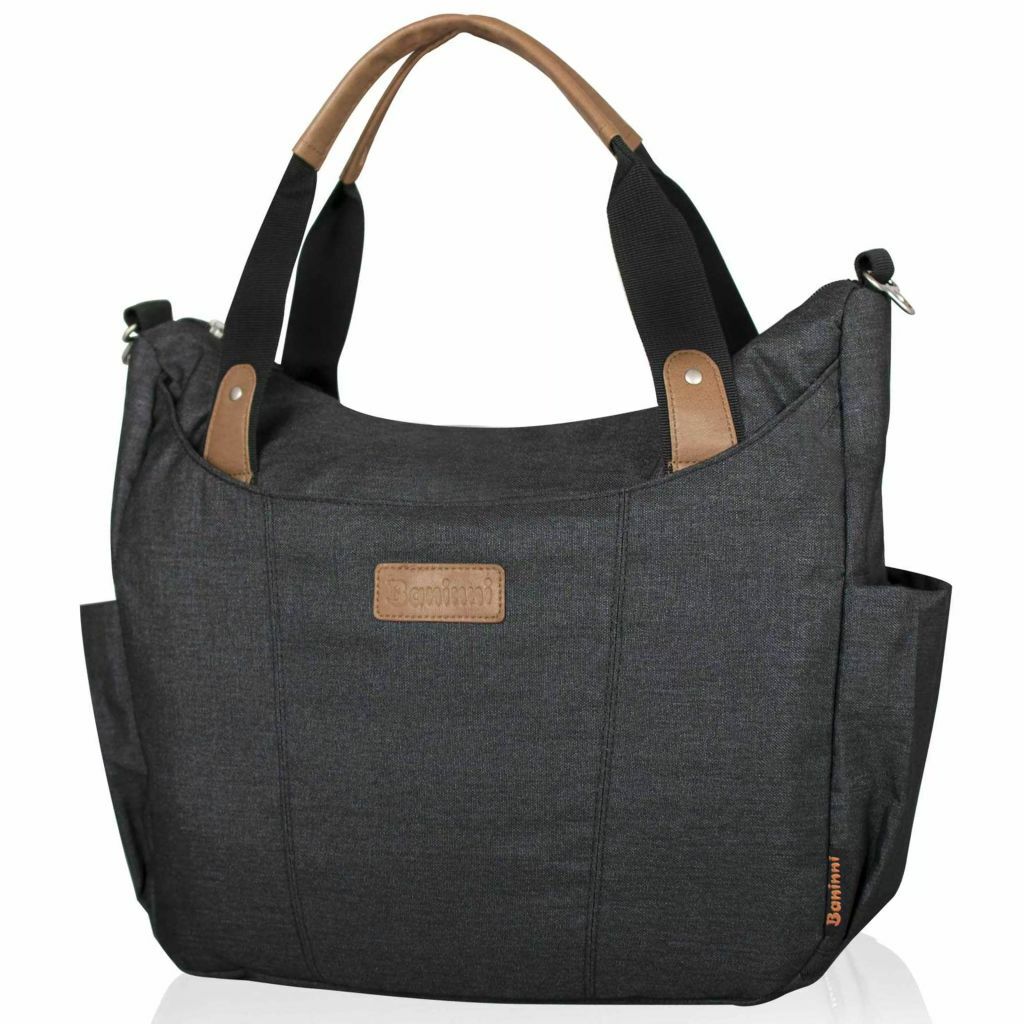 Baninni Sac à Langer Bari Noir Sac à Couches Maman Bébé Marternité Voyage Baninni Sac à Langer Bari Noir Sac à Couches Maman Bébé Marternité Voyage
