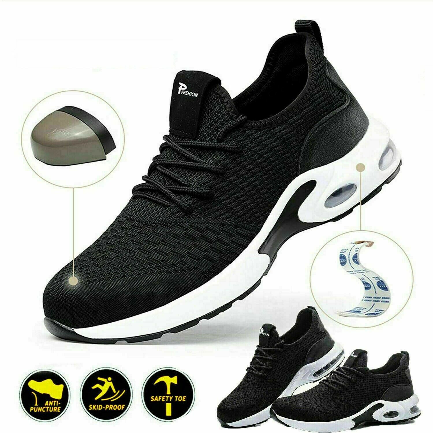 Chaussures De Sécurité Travail Pour Air à Bout D’acier Respirant Hommes Femmes Chaussures De Sécurité Travail Pour Air à Bout D’acier Respirant Hommes Femmes