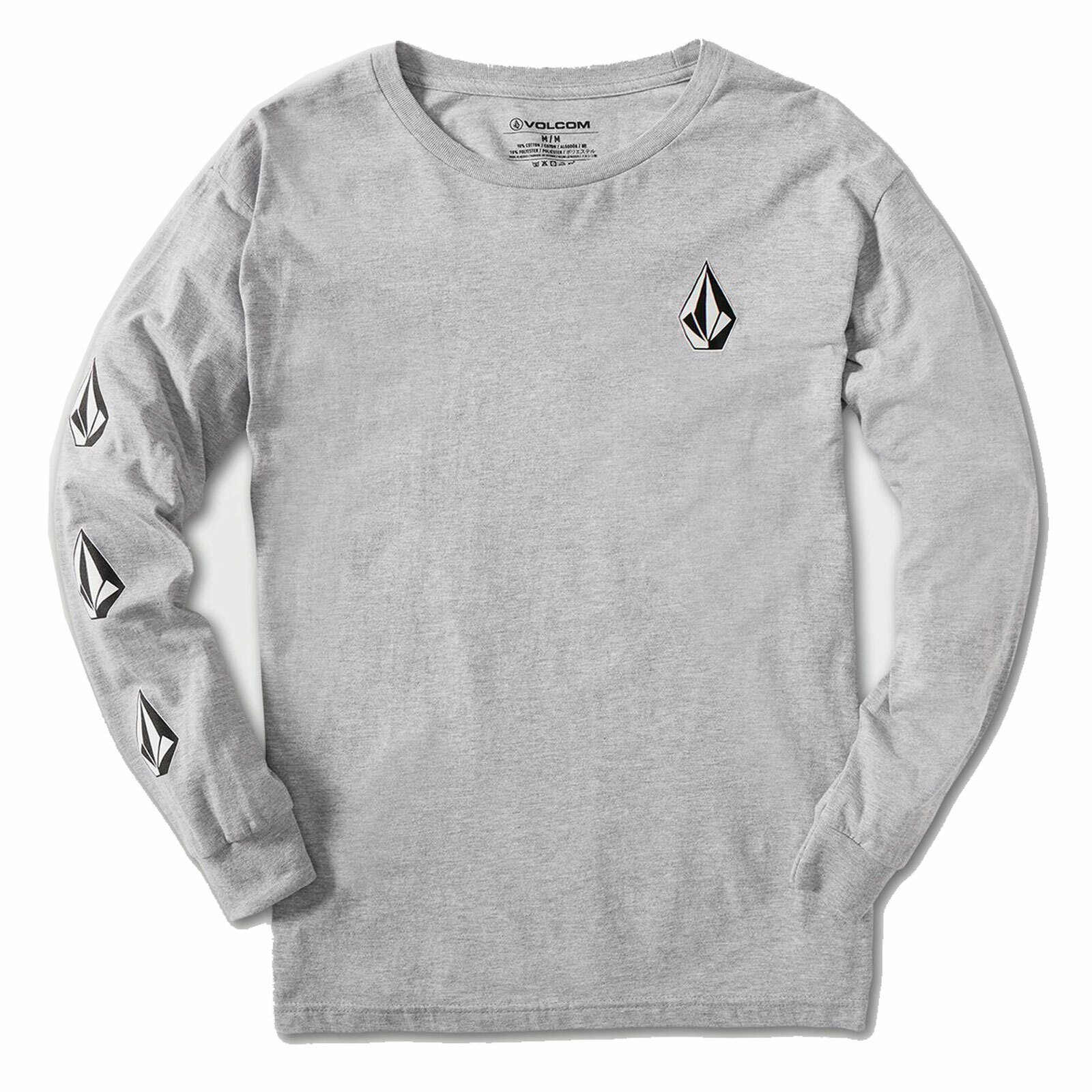 Volcom Homme Iconique T-Shirt Gris Bruyère Vêtements Snowboa