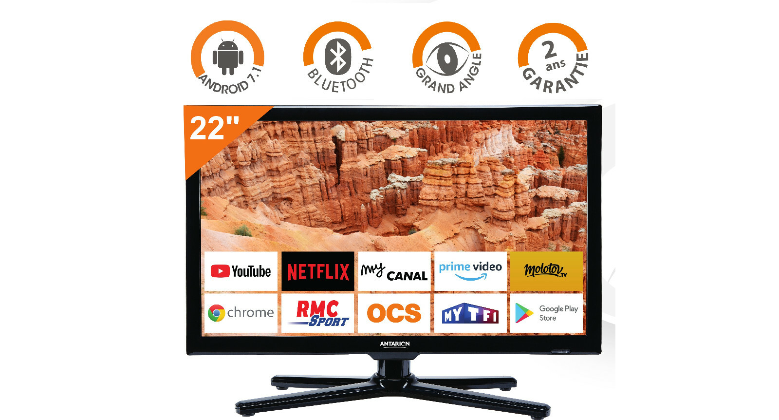 SMART TV CAMPING CAR CAMION 12V 24V 22″ 55cm ANDROID INTERNET WIFI ATV22SMART SMART TV CAMPING CAR CAMION 12V 24V 22″ 55cm ANDROID INTERNET WIFI ATV22SMART