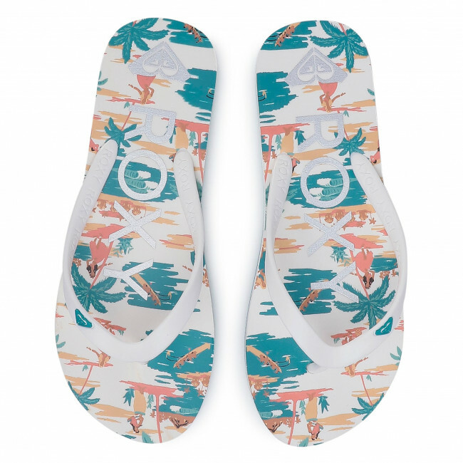 ROXY Tongs Filles Tahiti Mode Enfants Décontracté Pantoufles Glissières