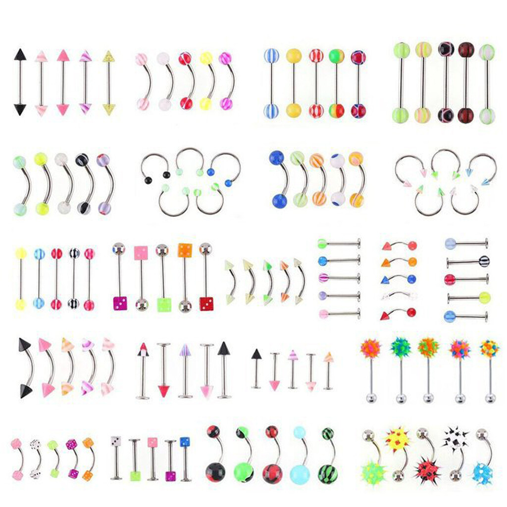 110pcs mélanger des bijoux de corps piercing 110pcs mélanger des bijoux de corps piercing