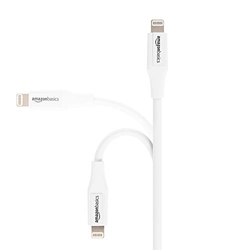 Amazon Basics Câble Lightning vers USB A pour iPhone et iPad – 0,9 m – Lot de 1 , Blanc