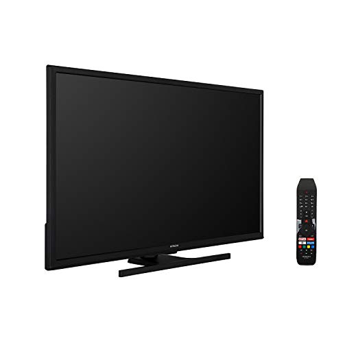 Hitachi Téléviseur LED 32″ 80,01cm Full HD avec Alexa/Smart TV: Netflix, Youtube, Prime/WiFi/Bluetooth / 3 HDMI/PC/USB