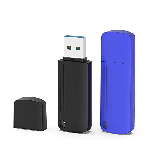 KEXIN Clés USB 32Go 3.0, Lot de 2 Clef USB 32 Go Mémoire de Stockage Externe, Flash Drive avec Capot Compatible pour…