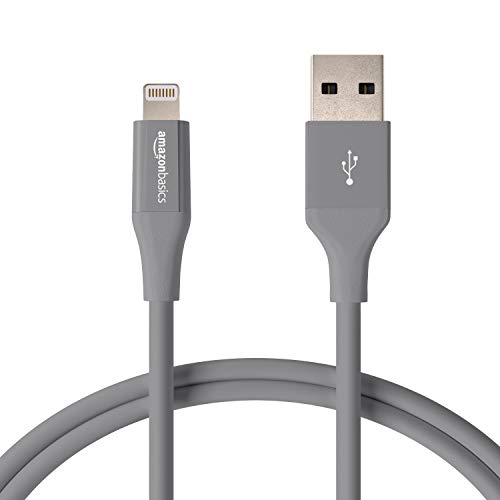 Amazon Basics Câble Lightning vers USB A pour iPhone et iPad – 0,9 m – Lot de 1 , Gris