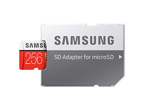Samsung EVO Plus 256 GB microSDXC UHS-I U3 100 MB/s Full HD & 4K UHD Memory Card with Adapter (MB-MC256GA) – Red/White