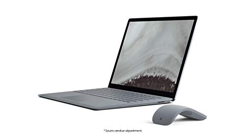Microsoft Surface Laptop 2, 13.5″ tactile (Core i5, RAM 8 Go, SSD 256 Go, Windows 10) – Platine