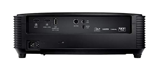 Optoma HD144X Vidéoprojecteur DLP Full Haute Définition 3400 Lumens, facile à installer pour la télévision et le Home…